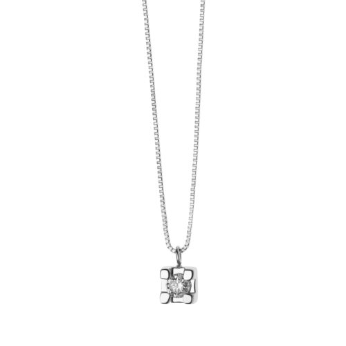 Collana Comete Oro e Diamante P.Ct 0.01 GLB 1356