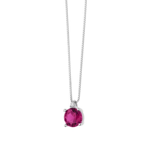 Collana Comete Oro, Diamanti e Rubino GLB 1389
