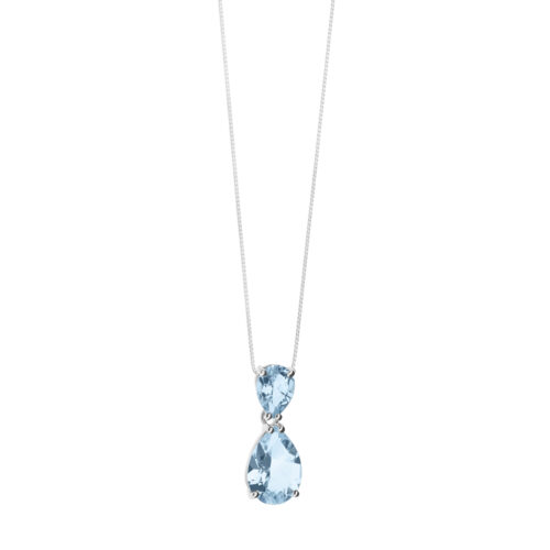 Collana Comete Oro e Topazio Azzurro GLB 1492