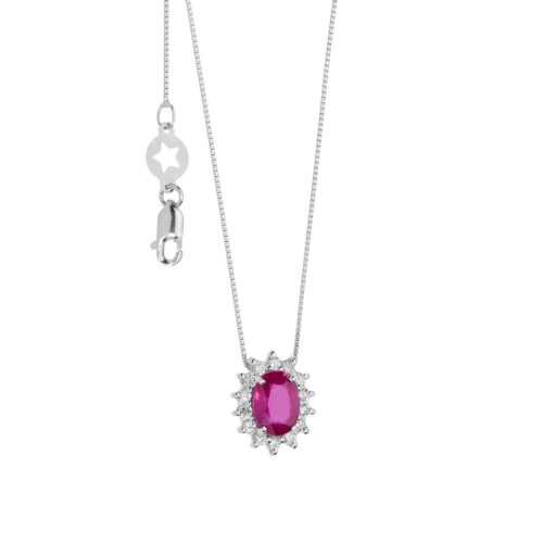 Collana Comete Oro e Rubino glb 1565