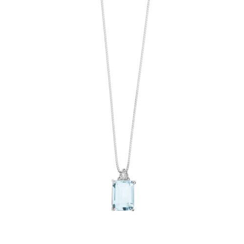 Collana Comete Oro e Acquamarina GLQ 278
