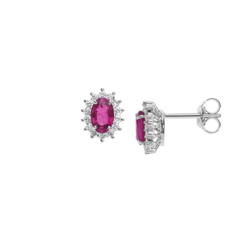 Orecchini Comete Oro e Rubini ORB 1023