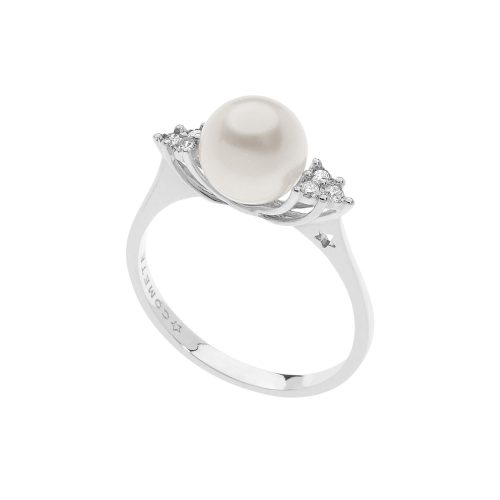Anello Comete Oro e Perla ANP 409