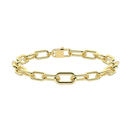 Bracciale in acciaio 316L PVD giallo