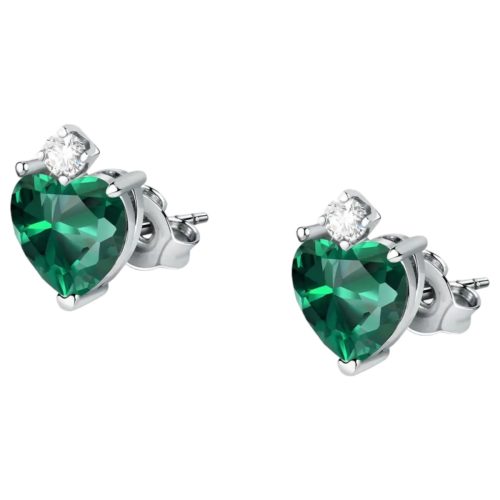 TESORI EARR SILV925 RH CZ WHITE+GREEN SAIW164_1