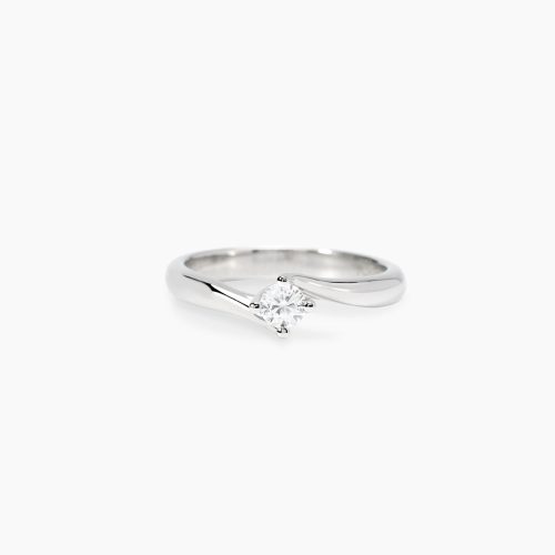 Anello in argento 925/°°° diamanti lab-grown