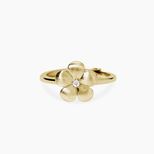 Anello in argento 925/°°° dorato zirconi