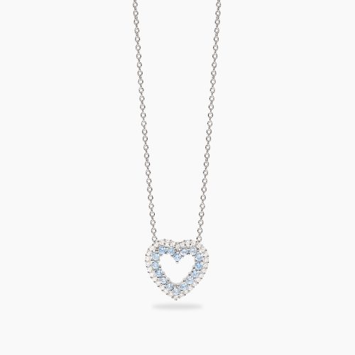 Girocollo in argento 925/°°° acquamarina sint zirc