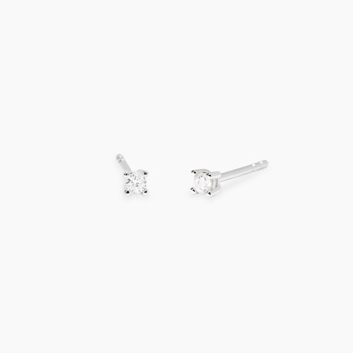Orecchini in argento 925/°°° diamanti lab-grown