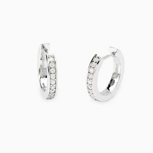 Orecchini in argento 925/°°° diamanti lab-grown