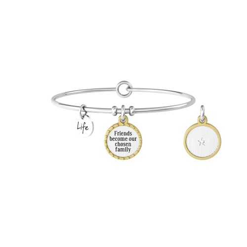 Bracciale in acciaio 316L e PVD Gold