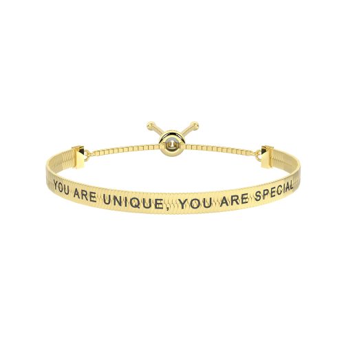 Bracciale in acciaio 316L PVD giallo