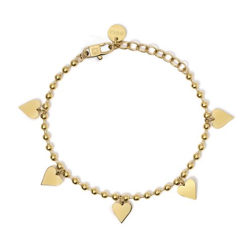 Bracciale in acciaio 316L PVD giallo