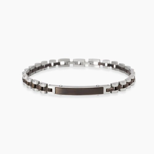 Bracciale in acciaio 316L PVD gunmetal