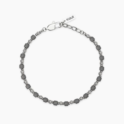 Bracciale in acciaio 316L ematite