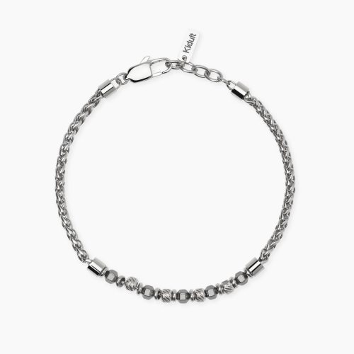 Bracciale in acciaio 316L ematite
