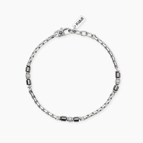 Bracciale in acciaio 316L ematite