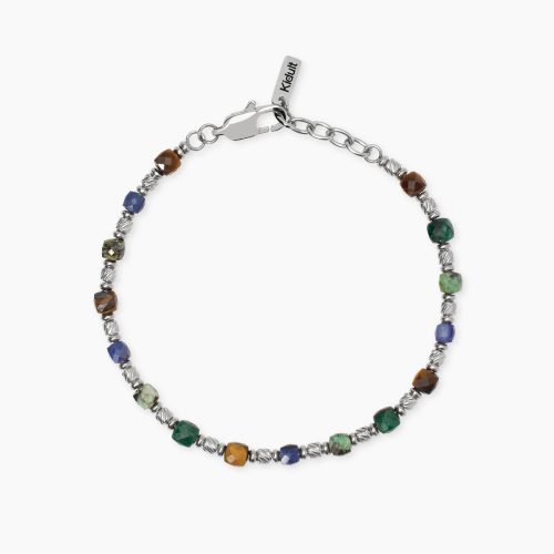 Bracciale in acciaio 316L pietre