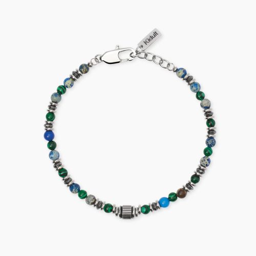 Bracciale in acciaio 316L pietre