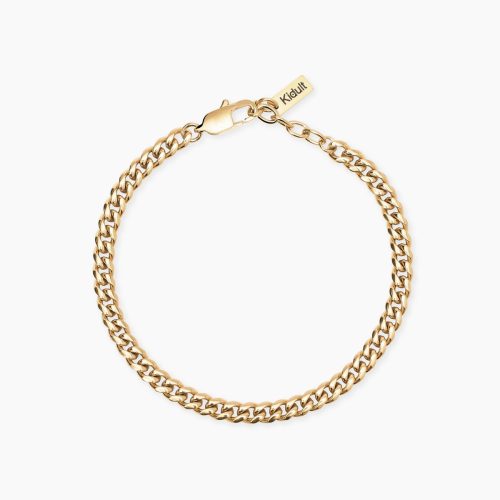 Bracciale in acciaio 316L PVD giallo