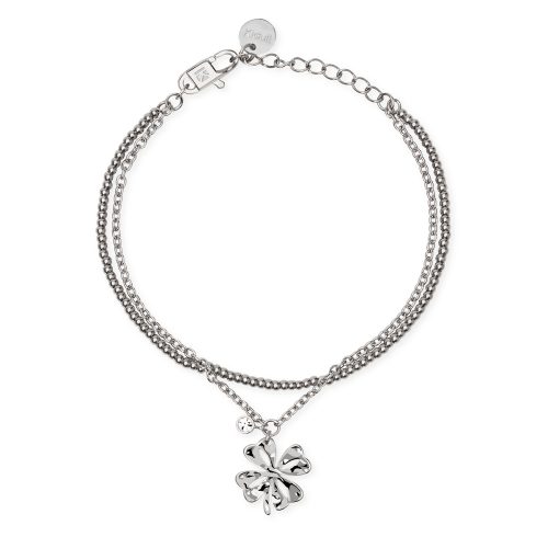 Bracciale in acciaio 316L cristalli