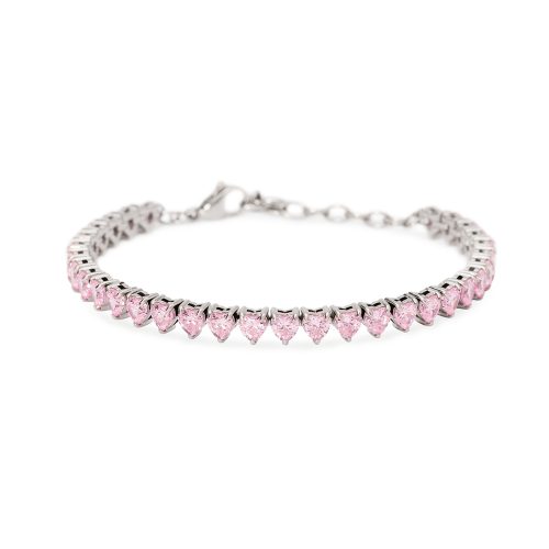 Bracciale in acciaio 316L zirconi