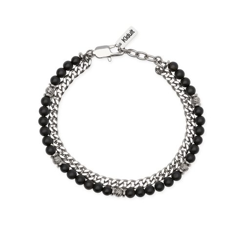 Bracciale in acciaio 316L agata