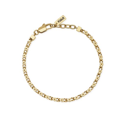 Bracciale in acciaio 316L PVD giallo
