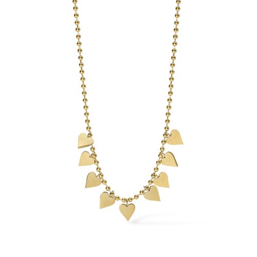 Girocollo in acciaio 316L PVD giallo