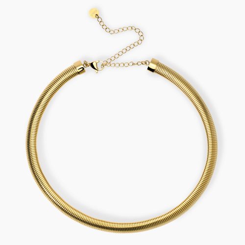 Girocollo in acciaio 304/316L PVD giallo