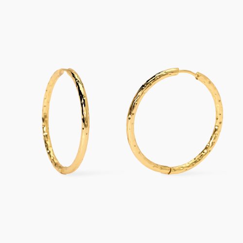 Orecchini in acciaio 316L PVD giallo