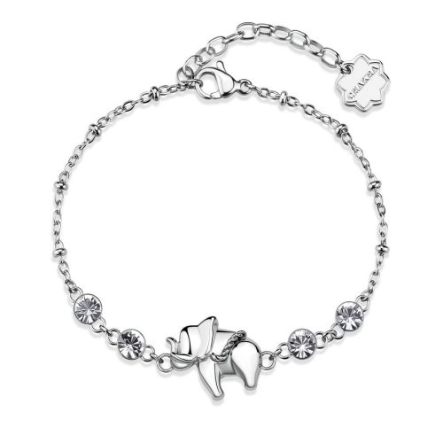 Bracciale CHAKRA in acciaio 316L, con elefantino BHKB283