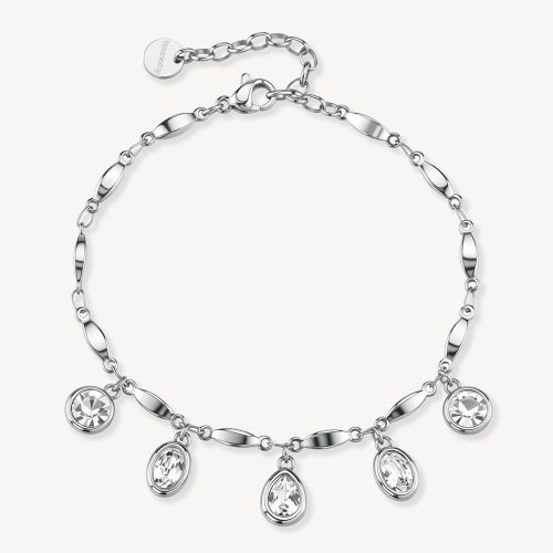 Bracciale SYMPHONIA in acciaio 316L e cristalli BYM208