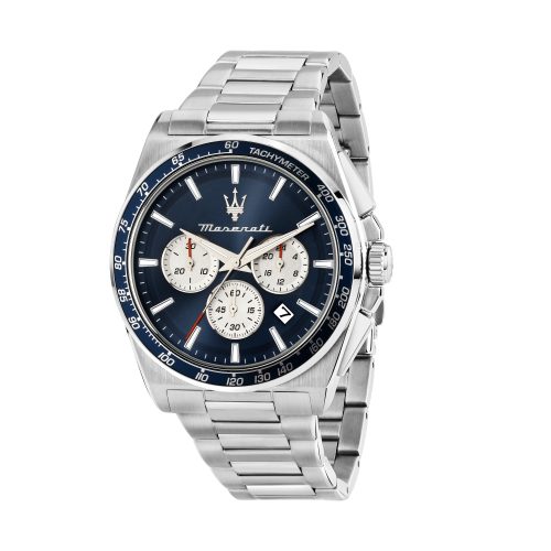VELOCITÀ 43MM CHRO BLUE DIAL SS BR