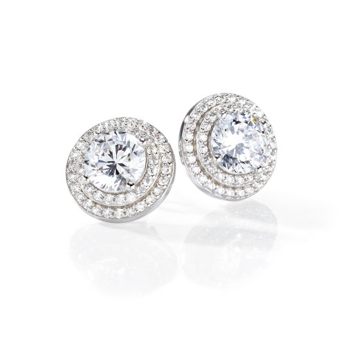 TESORI EARR SILV925 RH CZ WHITE 1.1CM SAIW04_1