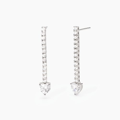 Orecchini in argento 925/°°° zirconi