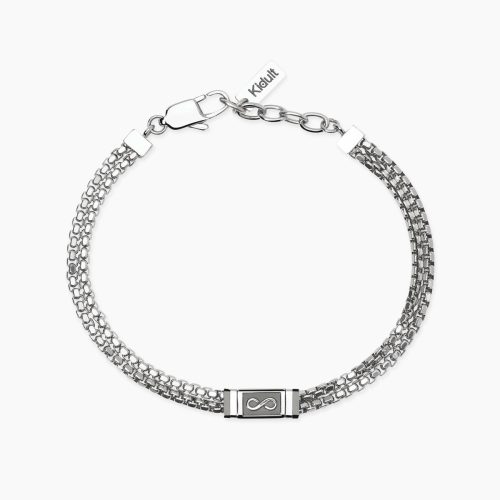 Bracciale in acciaio 316L PVD nero