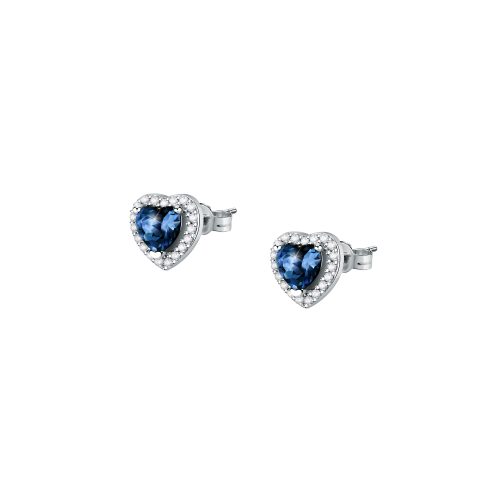 TESORI EARR LOBE SILV925 RH CZ BLUE